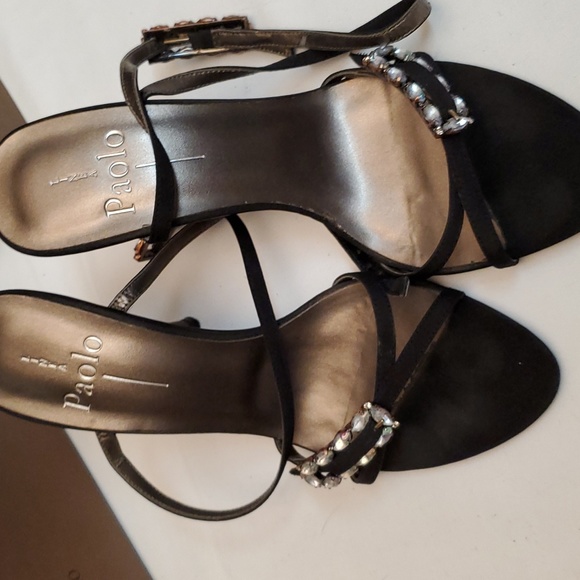 Paolo Shoes - Linea Paolo dress sandals with dainty iridescent gem embellished buckles